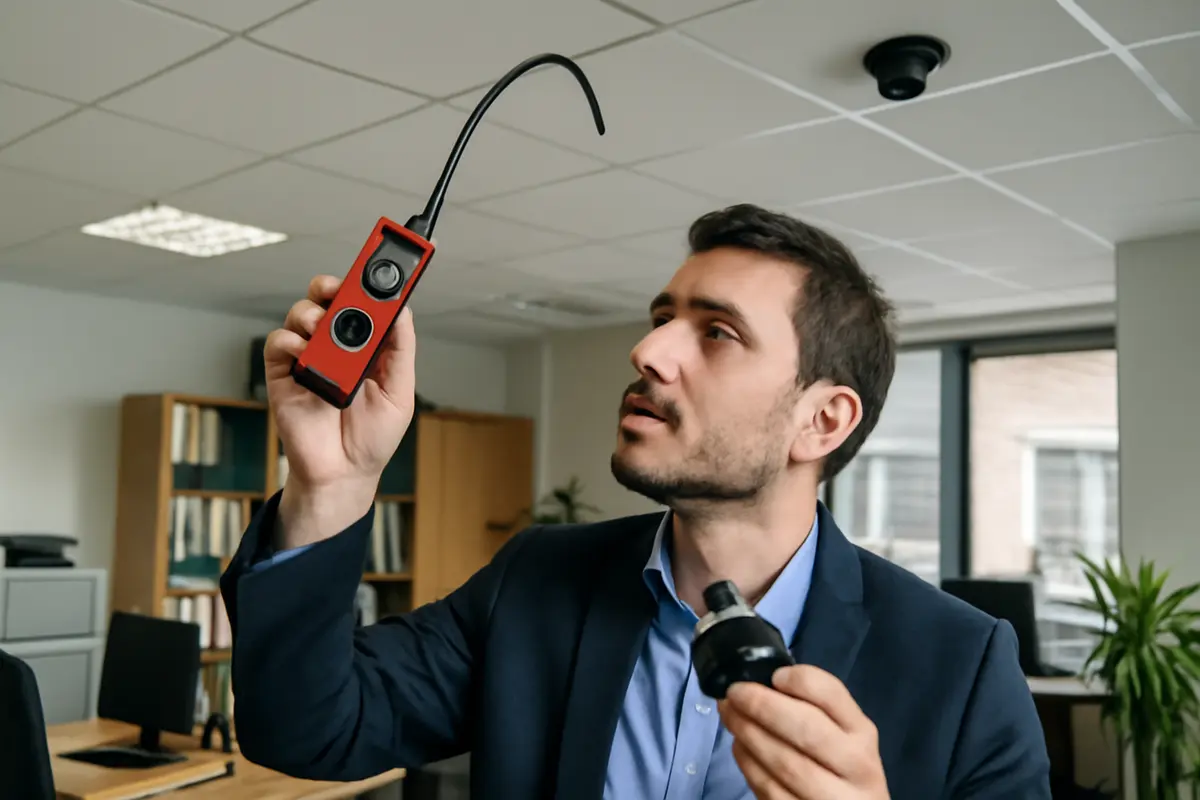 Cosa fare se sospetti telecamere nascoste in ufficio? La procedura efficace per la bonifica rapida