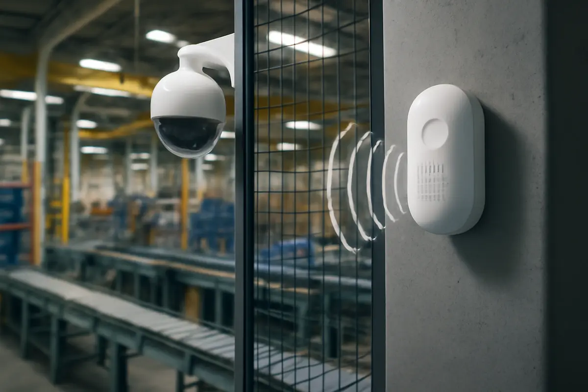 Industria e antintrusione: perché i sensori ad ultrasuoni offrono copertura dove le telecamere falliscono